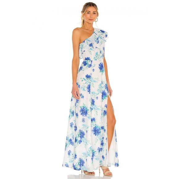 Yumi Kim Karen Maxi Dress Love Is King Ivory Blue Floral - Picture 3 of 6